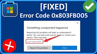 How To Fix Microsoft Store Error Code 0x803FB005 on PC [upl. by Elatan]