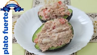 Aguacates rellenos de atún delicioso faciles de hacer 💜💜💜 Las Recetas de Rosy [upl. by Kingdon742]