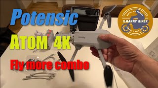 Unboxing Potensic Atom 4K quotfly more comboquot [upl. by Nilhsa980]