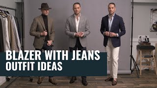 How To Wear A Blazer With Jeans  5 Different Outfit Ideas  How To Style Blazers [upl. by Digdirb]