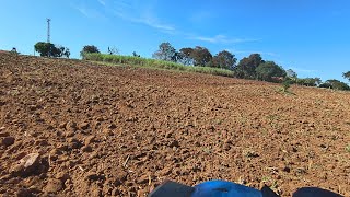 Iniciando o preparo de solo para plantio de abóbora [upl. by Hasin936]