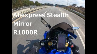 Aliexpress Stealth Mirrors on my Suzuki R1000R [upl. by Yralam]