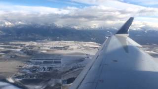 Landing at Kalispel Montana Glacier Park International Airport  FCA [upl. by Demp555]