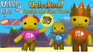 WE UNLOCKED THE AMULET amp GOLD PANTS IN WOBBLY LIFE UPDATE v066 [upl. by Bolitho259]