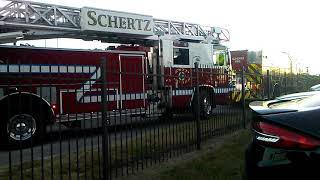 Schertz Fire Department Sqaud 2 Quint 1 And Hazmat Engine [upl. by Ab]