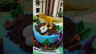 Dinosaur cake dinosaur cake trending youtubeshorts youtube shortvideo viralvideo reels [upl. by Jeffery]