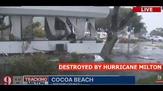 Destructive Impact of Hurricane Milton is Starting Brevard County [upl. by Favin]