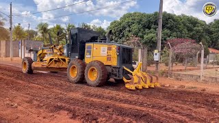 GD6555 REBAIXANDO RUA PARA PAVIMENTAÇÃOPatrolPatrolaMotoniveladoraRoad GraderMotor Grader [upl. by Yssor]