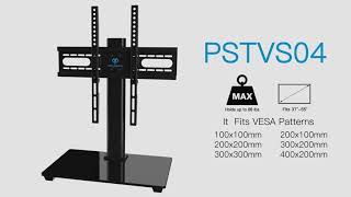 How to Assemble PERLESMITH PSTVS04 Tabletop TV Stand [upl. by Acinna261]