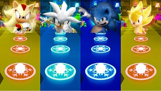 Shadow The Hedgehog 📛 Silver Hedgehog 📛 Sonic 📛 Super Sonic Coffin Dance Cover Video  TILES Hop [upl. by Tirreg]