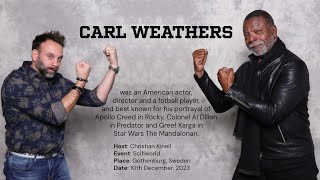 Carl Weathers Scifiworld Gothenburg 2023 [upl. by Airasor]