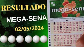 Mega Sena Concurso 2720 Sorteio dia 02052024 [upl. by Llennaj]