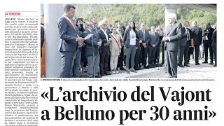 Il ministero l’archivio del Vajont tornerà all’Aquila La rassegna di mercoledì 15 maggio 2024 [upl. by Ahsyekal]