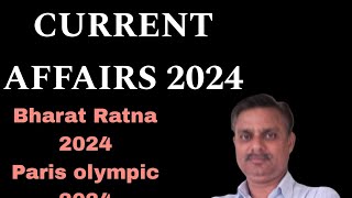 BHARAT RATNA 2024 CURRENT AFFAIRS [upl. by Esineg]