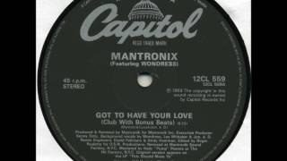 Mantronix  Got To Have Your Love [upl. by Benildas728]