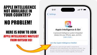 Fixed Apple Intelligence Waitlist not Available in your Country How to join from outside US [upl. by Ijok]