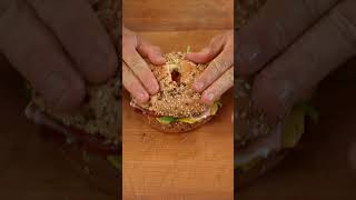 Simple sandwich series 70  Healthy breakfast bagel [upl. by Livvy]