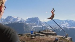 Base jump goes horribly wrong in Norway [upl. by Yelekreb]