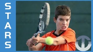 Borna Devald  13YearOld Tennis Talent  Croatias Next Big Star [upl. by Bouchard833]