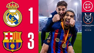 Resumen Supercopa de España  Real Madrid 13 FC Barcelona  Final [upl. by Wolfie]