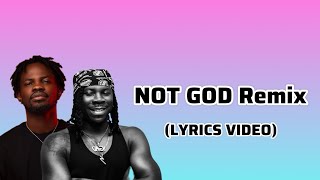 FameyeNot God Remix Ft Stonebwoy Official Lyrics Video [upl. by Calisa]