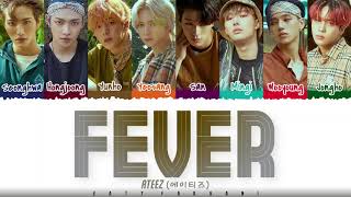 ATEEZ 에이티즈  ‘FEVER’ Lyrics Color CodedHanRomEng [upl. by Galina823]