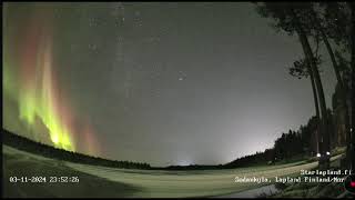 41124 Sodankylä Aurora Timelapse [upl. by Carin]