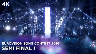 Eurovision Song Contest 2016  Semi Final 1  Full Show  4K50 Best Quality [upl. by Aldos]