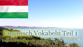 Ungarisch lernen für Anfänger  Vokabeln zum nachsprechen Teil 1  DeutschUngarischA1 🇭🇺 ✔️ [upl. by Oirom]