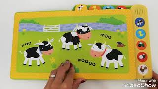 Babys very first noisy book Farm  Usborne [upl. by Nysila]