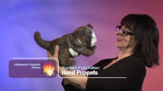 Folkmanis® Scottish Fold Kitten Puppet Demo  Retired [upl. by Joel105]