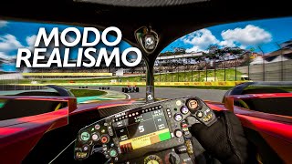 FIZ UMA CORRIDA EM INTERLAGOS TENTANDO SIMULAR O MÁXIMO DE REALISMO [upl. by Carnes929]