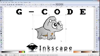 How to make GCODE file of any image for CNC machine INKSCAPE [upl. by Senhauser]