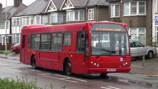 Colourful buses at Waltham Cross 9th August 2017 [upl. by Attecnoc]