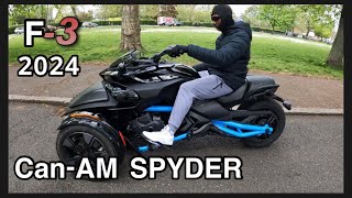 CANAM SPYDER F3S FIRST RIDE 2024 fyp atv canamspyder new [upl. by Ayim]