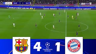 FC Barcelona gegen Bayern München 41  Champions League 202425  Spielen Höhepunkte [upl. by Shea]