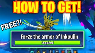 HOW TO GET FORGE THE ARMOR OF INKPUJIN in CREATURES OF SONARIA LORE EVENT PART 2 Roblox [upl. by Efron457]