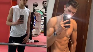 Mi transformación física 6 meses ectomorfo [upl. by Ydnac]