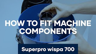 How to Fit Machine Components  Superpro wispa 700 Backpack Vacuum  Pacvac Product Training Video [upl. by Arihay]