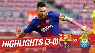 Resumen de FC Barcelona vs UD Las Palmas 30 [upl. by Reppiks417]