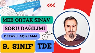 9 Sınıf Edebiyat Ortak Sınavı Konu Soru Dağılımı  MEB Sınav Konularını Açıkladı [upl. by Dinin]