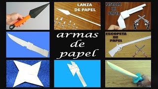 armas de papel origami  armas de papel faciles [upl. by Martie895]