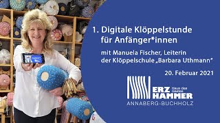 1 OnlineKlöppelstunde für AnfängerInnen [upl. by Assilen]