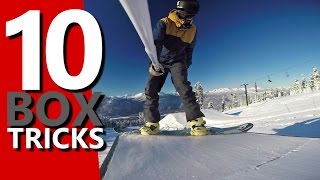 10 Snowboard Tricks to Learn on a Box [upl. by Ermengarde]