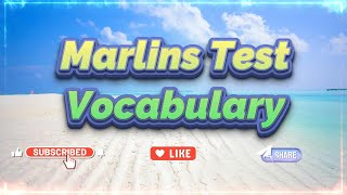 Marlins Test For Seafarer  Vocabulary [upl. by Htevi]