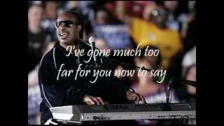 STEVIE WONDER  OVERJOYED with lyrics [upl. by Haldes]