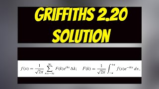 Proving the Plancherel Theorem starting from Dirichlets Theorem Griffiths QM problem 220 [upl. by Alaecim]