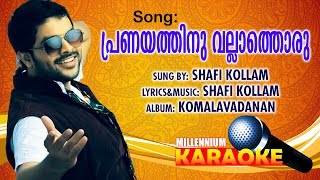 Pranayathinu Vallathoru Karaoke With Lyrics  Malayalam Album Song Karaoke With Lyrics [upl. by Eirak]