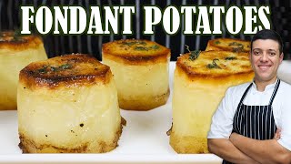 How to Make Fondant Potatoes  Classic French Potato Recipe by Lounging with Lenny [upl. by Nicolau]