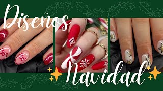 TENDENCIA EN UÑAS 2024 HERMOSOS DISEÑOS PARA NAVIDAD IDEAS PARA HACER UÑAS [upl. by Molahs]